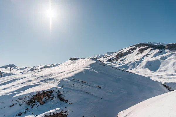 Winterberge in der Region Gusar in Aserbaidschan — Stockfoto