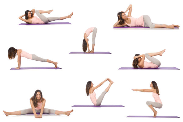 Concept of healthy lifestyle in set