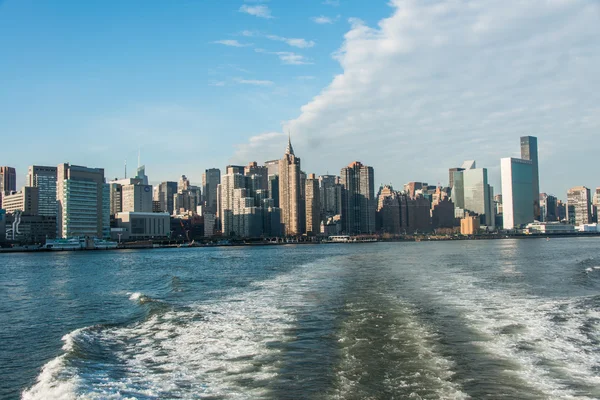 Panorama do centro de Manhattan em Nova York — Fotografia de Stock