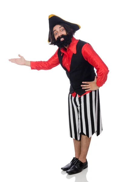 Funny pirate isolated on the white — Stock Photo, Image