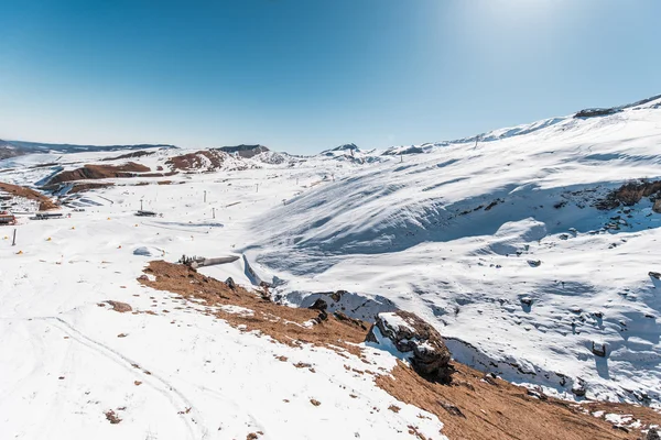 Winter mountains in Gusar region of Azerbaijan — Stock Photo, Image
