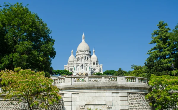 Basilique du Sacré-Coeur templom Párizsban — Stock Fotó