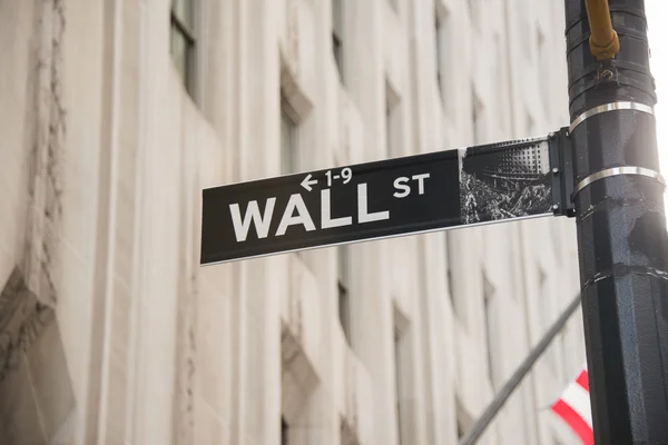 Teken op de Wall Street — Stockfoto