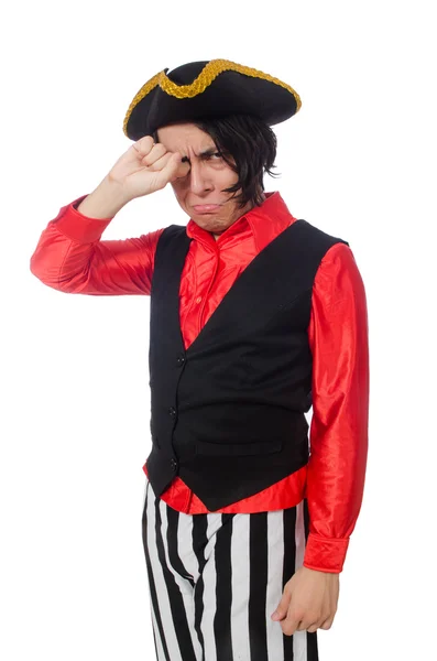 Funny pirate isolated on the white — Stock Photo, Image