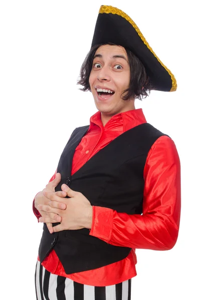 Funny pirate isolated on the white — Stock Photo, Image