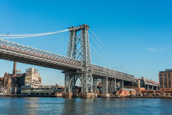纽约威廉斯堡大桥 — 图库照片