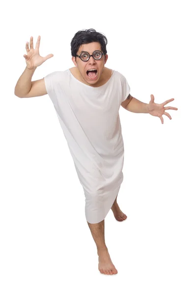 Funny man suffering from mental disorder — Stock Photo, Image