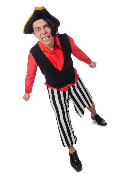 Funny pirate isolated on the white — Stock Photo, Image