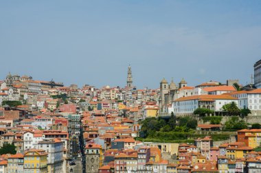 Yaz günü Porto şehrinin manzarası