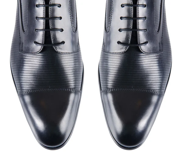 Tip van mannelijke schoenen geïsoleerd op wit — Stockfoto