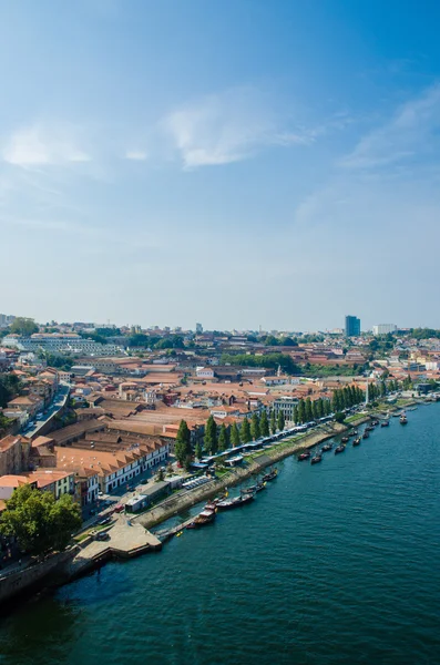 Widok na miasto Porto w letni dzień — Zdjęcie stockowe