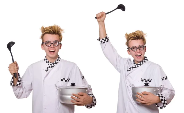 Набір фотографій зі смішним кухарем — стокове фото