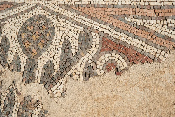 Detail Antique Mosaic Shoham Forest Park Israel — Stock Photo, Image