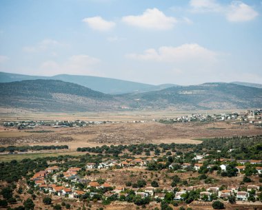 Zippori Ulusal Parkı 'ndan manzara. Celile, İsrail