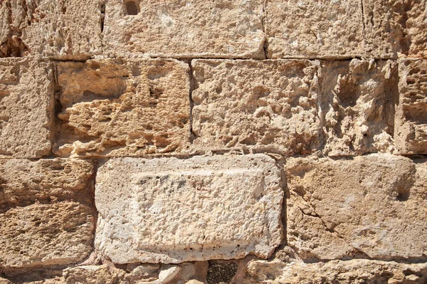 Hintergrund Mit Uralter Steinmauer — Stockfoto