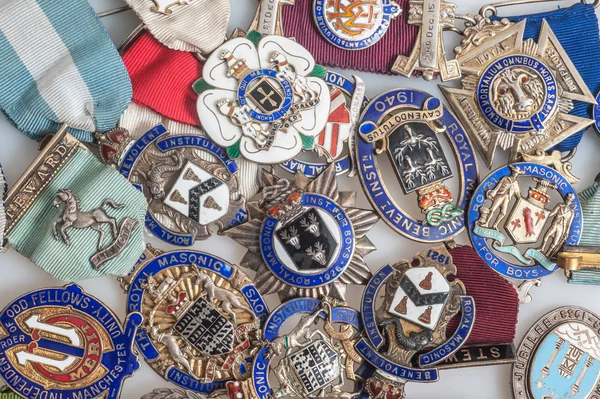 Royal masonic medals — Stock Photo, Image