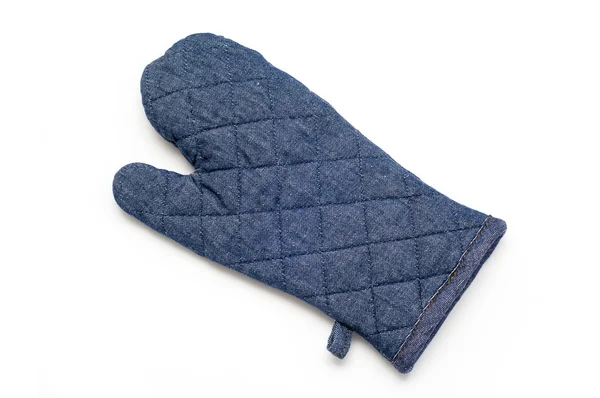 Блакитна рукавичка з піччю — стокове фото