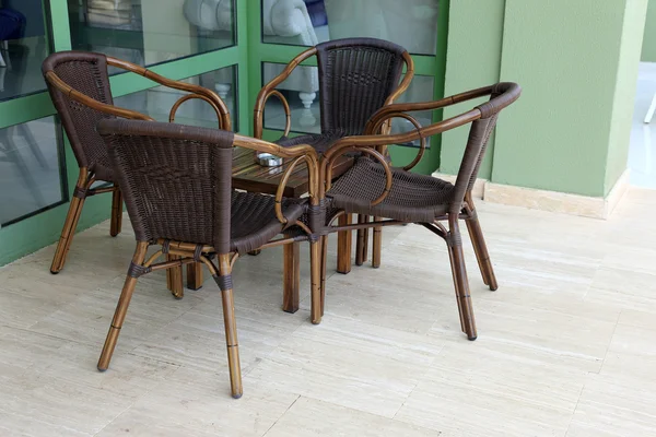 Table in the cafe — Stock Photo, Image