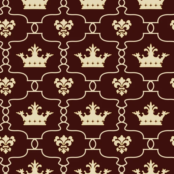 kron ve fleur de lis sorunsuz arka plan
