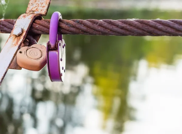 Weddings lock as heart — Stock Photo, Image