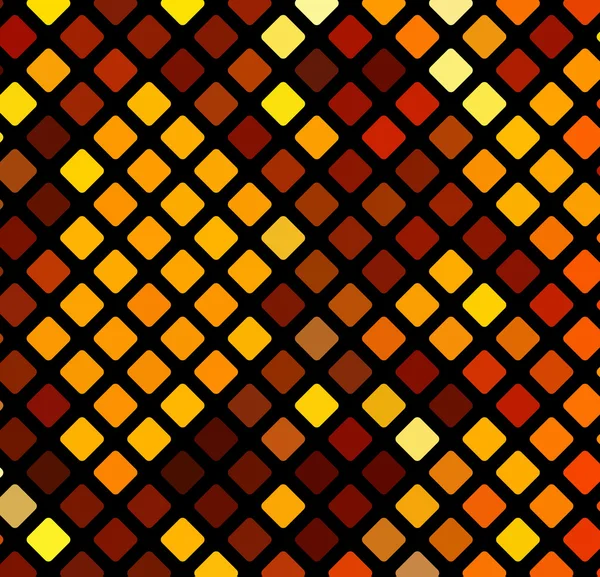 Mosaico naranja brillante — Vector de stock