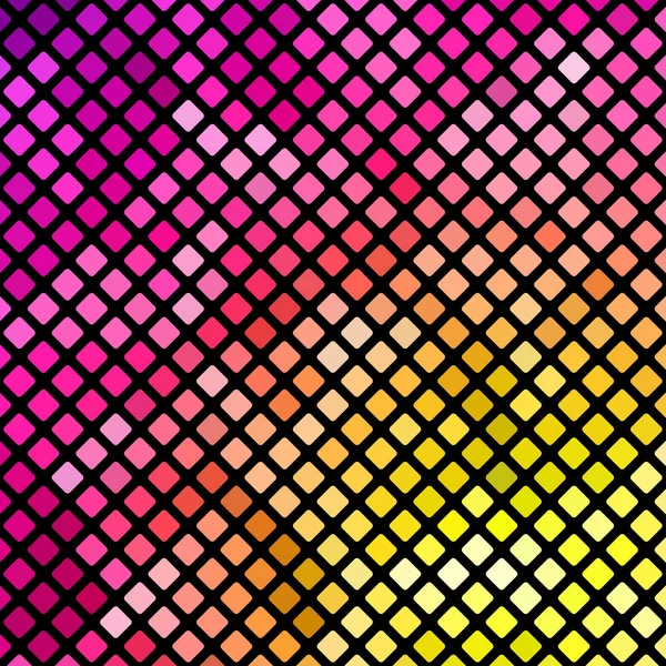 Ljust rosa och gula mosaik — Stock vektor