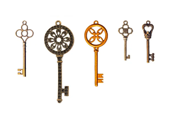 Satz dekorativer Schlüssel — Stockfoto