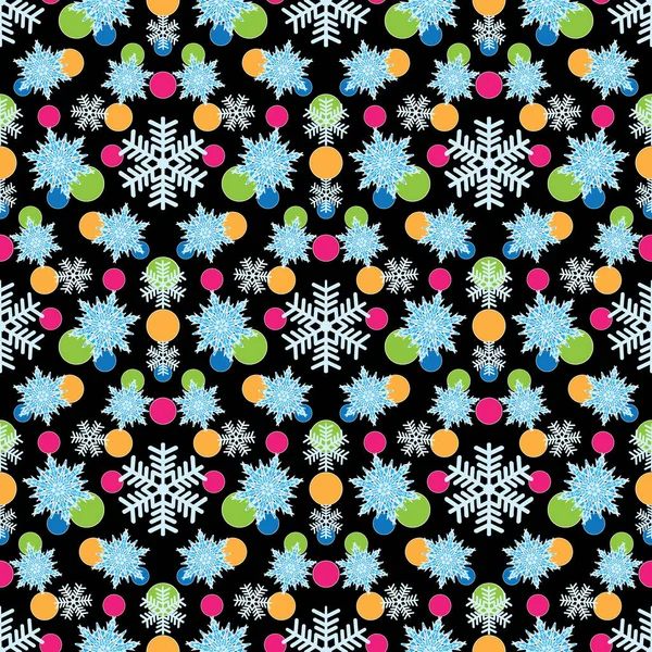 Seamless background with snowflakes — Stock Vector