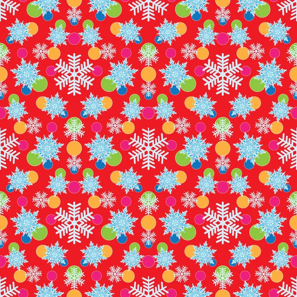 Seamless background with snowflakes — Stock Vector