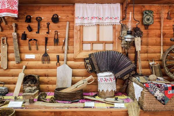 Peasant life. The exposition in the Museum.
