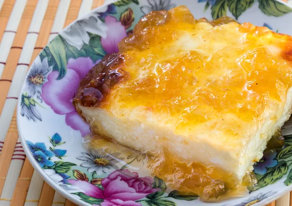 Cottage Cheese casserole — Stock Photo, Image