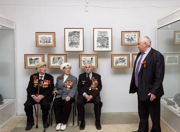 Veteranos no dia da vitória — Fotografia de Stock