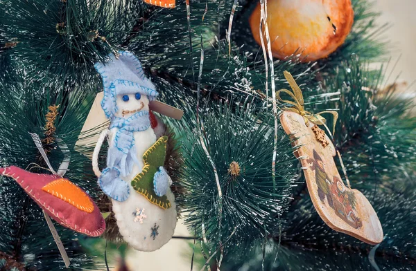 Christmas Toy Snowman — Stock Photo, Image