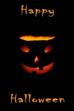 karanlık gecede aydınlatıcı kabak