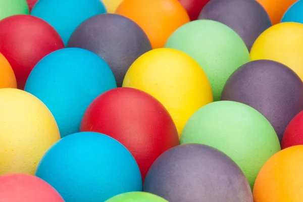Many Multicolor Eggs Easter — Stock Photo, Image