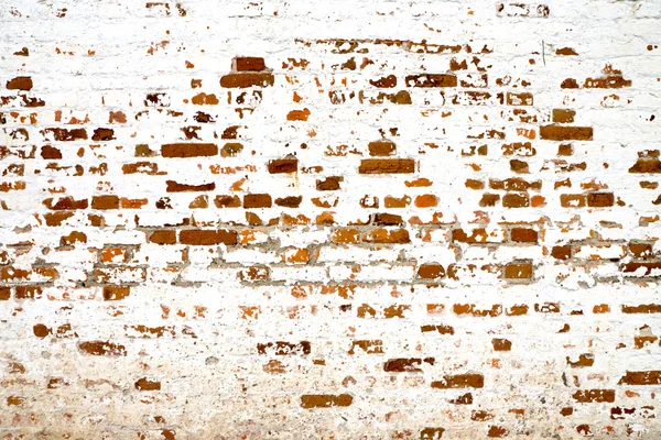 Muro Ladrillo Viejo Blanco —  Fotos de Stock