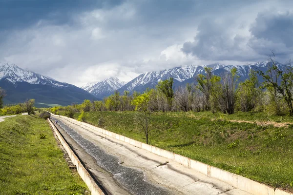 Asia landscape. Kyrgyzstan, Baitik — Stock Photo, Image