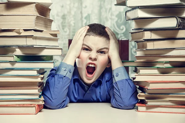 Estudiante gritando Fotos de stock