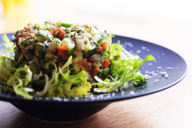sebze ve fasulye salatası 