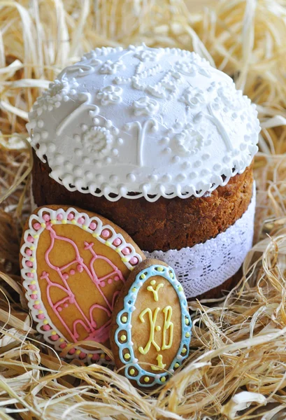 Easter muffin topped with sugar — Stock Photo, Image