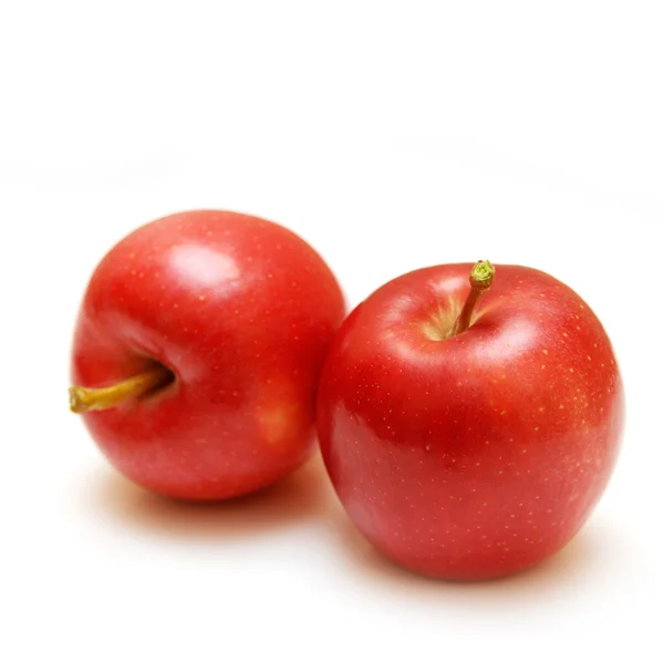 Red Ripe Apples White Background — Stock Photo, Image