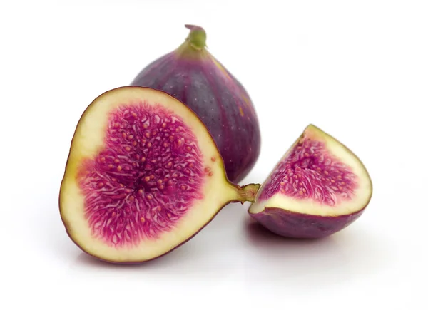 Fig fechadura de fruta fresca isolada sobre fundo branco — Fotografia de Stock