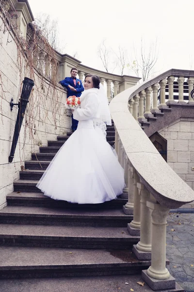 Feliz casal newlyweeds — Fotografia de Stock