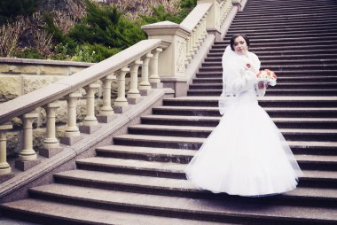 Eski kale büyüleyici düğün