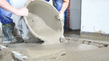 Bacaklar kova dökme gumboots işçi 