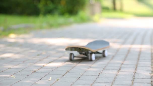 Leere Skateboard-Fahrt — Stockvideo