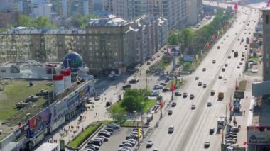 Trafik ile yeni Arbat Sokağı