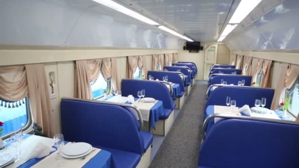 Restaurant en train à Tver — Video