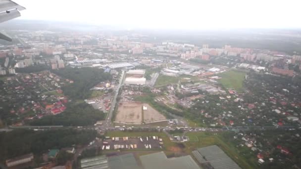 Vista aérea desde la ventana — Vídeos de Stock