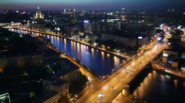 Moskova Nehri ve Cityscape